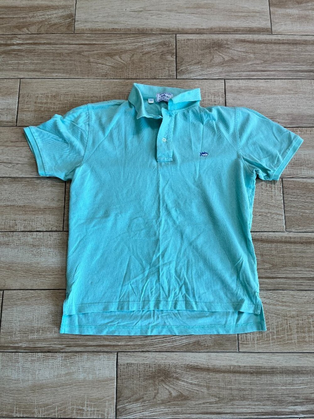 Mens Southern Tide Skipjack Teal Polo - S